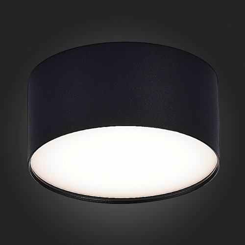 ST606.442.12 Светильник потолочный Черный LED 1*12W 4000K 1 080Lm Ra>90 120° IP20 D120xH55 185-265V Накладные светильники фото 4