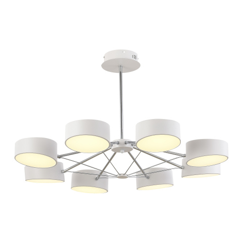 SLE6005-502-08 Светильник потолочный Белый, Хром/Белый LED 8*10W VALLE фото 5 SLE6005-502-08 Светильник потолочный Белый, Хром/Белый LED 8*10W VALLE фото 5