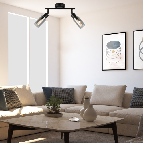 Настенно-потолочный свет Escada 10172/2A E14*40W Black/Chrome фото 4 Настенно-потолочный свет Escada 10172/2A E14*40W Black/Chrome фото 4