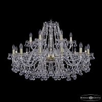 Люстра хрустальная 1409/12+6/360 G