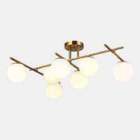 SLE1195-302-07 Светильник потолочный Латунь/Белый E14 7*40W SIERRA