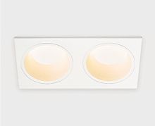 IT08-8013 white 3000K 2 шт + IT08-8015 white светильник встраиваемый с рамкой