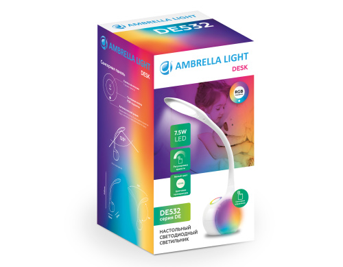 Светодиодная настольная лампа 4200K+RGB 7.5Вт фото 2