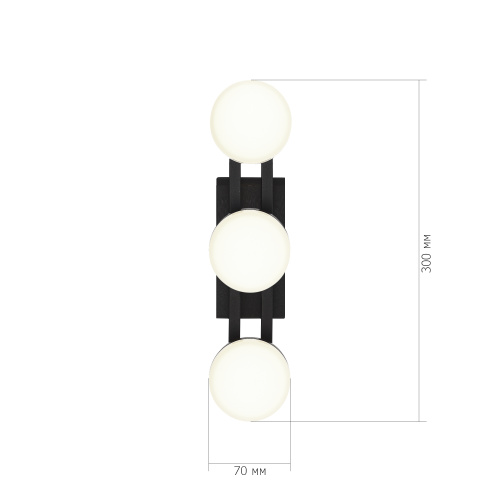 SL6610.401.03 Светильник настенный ST-Luce черный/белый LED 1*6W 4000K MONRO фото 2 SL6610.401.03 Светильник настенный ST-Luce черный/белый LED 1*6W 4000K MONRO фото 2