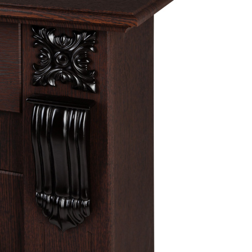 Электрокамин RealFlame Dominica DN орех с очагом Majestic Lux Black RC фото 6