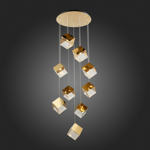 SL1182.203.09 Светильник подвесной ST-Luce Золотистый/Прозрачный, Золотистый G9 9*5W RIELLO фото 4