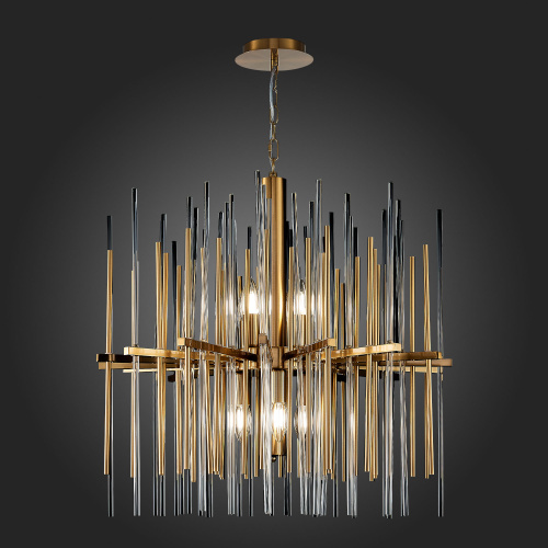 SL1628.303.08 Люстра подвесная ST-Luce Латунь/Прозрачный, Латунь E14 8*40W TERAMO фото 8