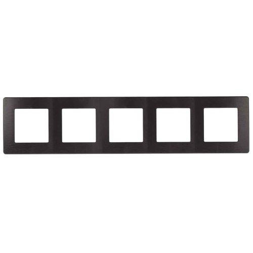 Рамка 5-постовая ЭРА 12 сатин антрацит 12-5105-05 Б0052543 Рамка 5-постовая ЭРА 12 сатин антрацит 12-5105-05 Б0052543