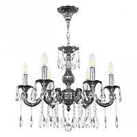 Люстра с хрустальными подвесками AL79101/6/175 A NB Bohemia Ivele Crystal (Богемия Ивеле Кристалл)