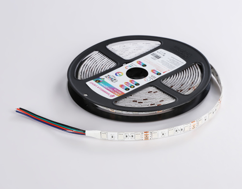 Светодиодная лента 12В 5050 60Led 14.4Вт/м Цветная RGB IP65 5м фото 11
