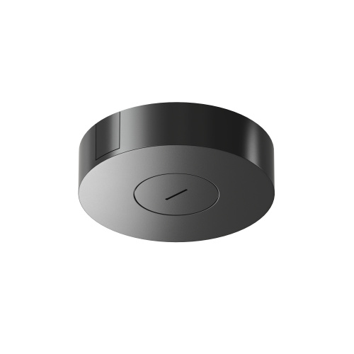 TR5510-BK Накладное основание с возможностью размещения блока питания и подачи питания треку-ремню Belty, серия Base, D205*H50мм, IP20, черный, алюминий фото 4 TR5510-BK Накладное основание с возможностью размещения блока питания и подачи питания треку-ремню Belty, серия Base, D205*H50мм, IP20, черный, алюминий фото 4