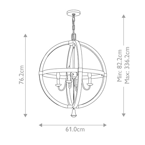 Люстра Hinkely Lighting, Арт. HK-MIDDLEFIELDP4 фото 6