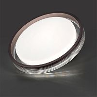 7698/DL MARON SN 148 Светильник пластик/кофе/прозрачный LED 48Вт 3000-6000K D475 IP43 пульт ДУ MEDEN