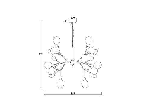 Подвесной светильник Freya FR5049PL-27B фото 2 Подвесной светильник Freya FR5049PL-27B фото 2