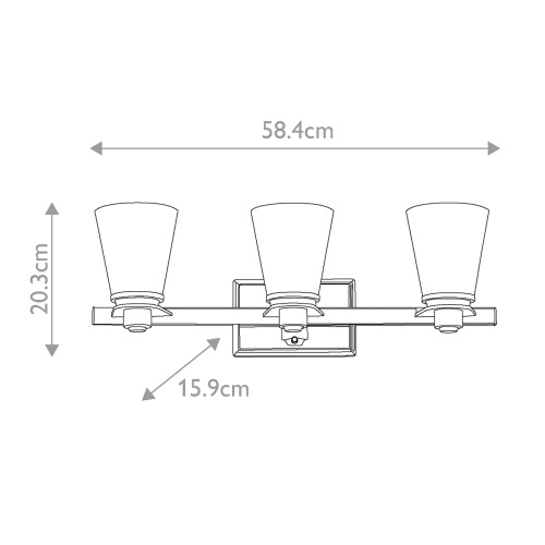 Бра для ванных комнат Hinkley Lighting, Арт. HK-AVON3-BATH фото 6 Бра для ванных комнат Hinkley Lighting, Арт. HK-AVON3-BATH фото 6