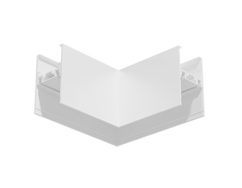 Коннектор угловой 90° для накладного шинопровода Magnetic Ultra slim 26 48В белый фото 2 Коннектор угловой 90° для накладного шинопровода Magnetic Ultra slim 26 48В белый фото 2