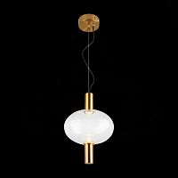 SL1582.303.01 Светильник подвесной ST-Luce Бронзовый/Прозрачный LED 1*7W 2700K ALLENORE