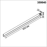 359940 PORT NT25 208 черный Трековый светильник с переключ. цв. темпер. IP20 LED 3000К\4000К\6000К 30W 90-240V VECTOR