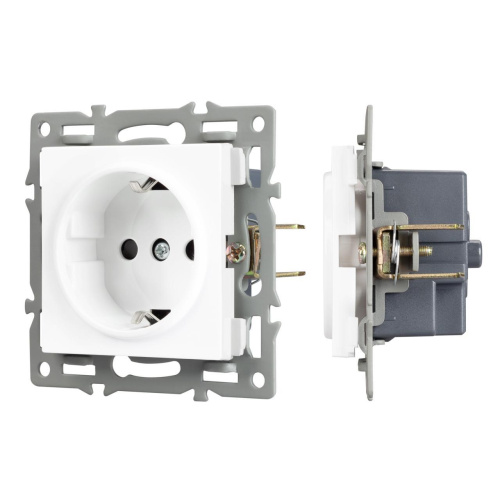 Механизм электрической розетки SCT-MEU1-PL-WH (250V, 16A) Arlight 043730