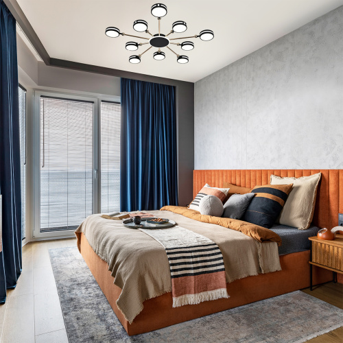 Потолочный светильник Escada 10206/10 LED*130W Black/Gold фото 3