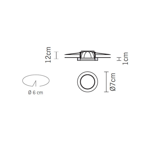 Встраиваемый светильник D55F1411 фото 2