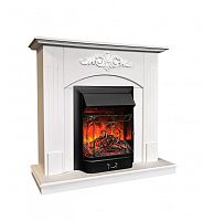 Электрокамин RealFlame Nikki WT белый матовый с очагом Majestic Lux Black RC