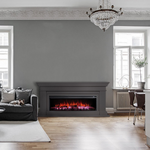 Каминокомплект ONTARIO/ЛЕОНАРДО Графит с очагом Электроочаг JOKER/ДЖОКЕР 52 фото 10