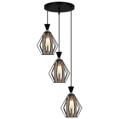 Подвесная люстра Reluce 00305-0.9-03 BK+WH Подвесная люстра Reluce 00305-0.9-03 BK+WH