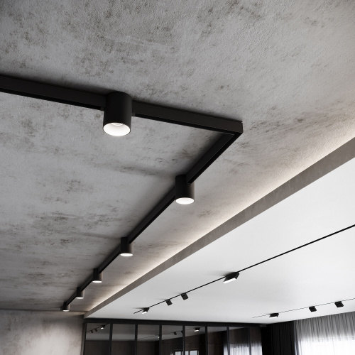 Трековый светильник 12W 4200K Solo чёрный Slim Magnetic 85054/01 фото 4