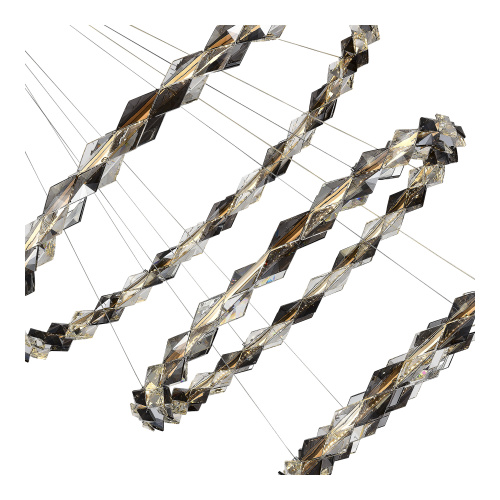 SL6009.103.03 Люстра подвесная ST-Luce Хром/Прозрачно-Дымчатый LED 1*75W 3000K DIAMANTA фото 3