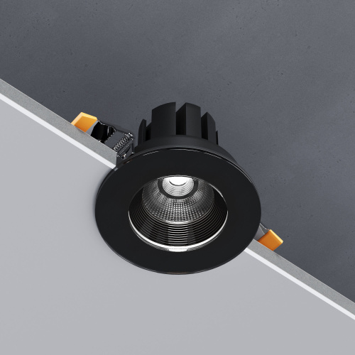 Светильник встраиваемый светодиодный Artis 7W 3000 черный 25096/LED фото 4