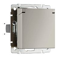 Розетка влагозащ. с зазем. с защит. крышкой и шторками (дымчатый) W1271204