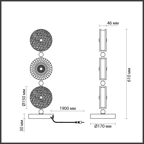 5412/13TL L-VISION ODL_EX23 143 золотой/розовый/желтый/голубой металл/стекло Настольная лампа LED 18W 4000K CARAMELLA фото 2 5412/13TL L-VISION ODL_EX23 143 золотой/розовый/желтый/голубой металл/стекло Настольная лампа LED 18W 4000K CARAMELLA фото 2