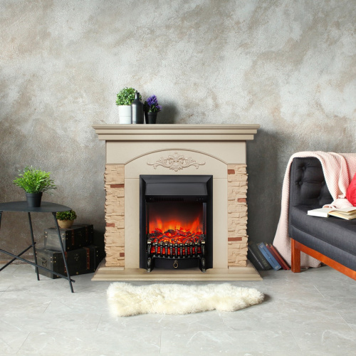 Электрокамин RealFlame Neapolis WT айвори с очагом Fobos Lux Black фото 7 Электрокамин RealFlame Neapolis WT айвори с очагом Fobos Lux Black фото 7
