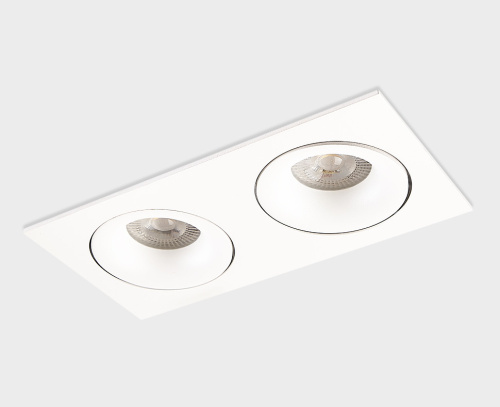 DE-202 white светильник встраиваемый поворотный