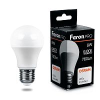 Лампа светодиодная Feron.PRO LB-1009 Шар E27 9W 175-265V 6400K
