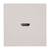 Розетка HDMI 2.0 Type A (механизм), STEKKER, серия Мия, RST00-3118-08, пудровый жемчуг