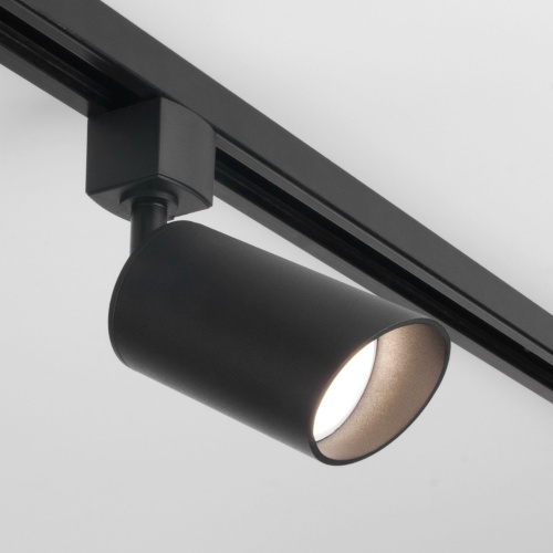 Трековый светильник для однофазного шинопровода Splay GU10 Черный MRL 1006 фото 3