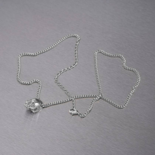Подвеска Skull Necklace Silver фото 3
