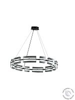 Люстра подвесная черная LED 40Вт D80см Zortes LOFT ZRS.1802.80