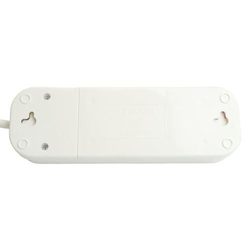 Удлинитель трехместный с/з  с выключ. STEKKER HM07-31-02 3x1мм2, 2м, серия Home (У16А-002), белый фото 10