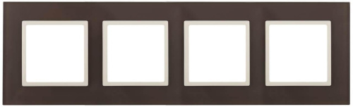 Рамка 4-постовая ЭРА Elegance 14-5104-31 Б0034539 Рамка 4-постовая ЭРА Elegance 14-5104-31 Б0034539