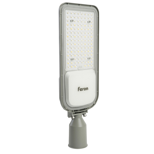 Светодиодный уличный консольный светильник Feron SP3050 100W 4000K 230V, серый фото 3