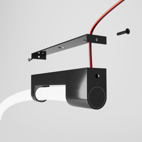 Накладные крепления для круглого гибкого неона Full light черный FL 28160 фото 4