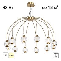 Citilux NOONA CL251190 Люстра светодиодная подвесная Бронза