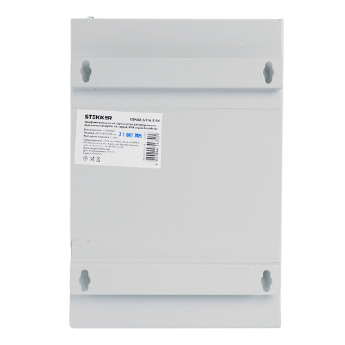 Шкаф учетно-распределительный навесной ЩУРн-1/6 STEKKER EBX60-3/1/6.2-54  IP54 (285*190*145) сталь, серия ArcaMetal фото 2
