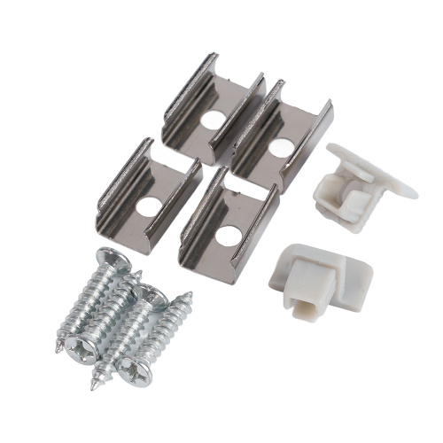 Профиль алюминиевый встраиваемый 9х12мм, серебро, 2м  CAB242 (в комплекте с матовым экраном, 2 заглушками, 4 крепежами) FERON фото 5