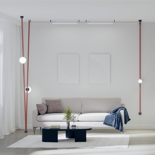 DK5576-WH Cветильник для трека-ремня Belty, серия Linear, со светодиодом, L642*W40*H45мм, 48V DC, 24W, RA90, 120°, 4000K, IP20, белый, алюминий фото 2