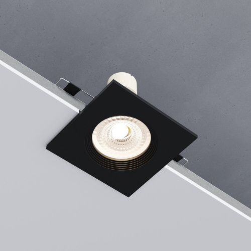 Светильник встраиваемый City GU10 черный 25055/01 фото 4