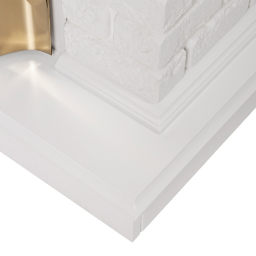 Каминокомплект JAZZ/ВЕГАС Белый матовый с очагом Электроочаг MAJESTIC LUX/МАДЖЕСТИК фото 5